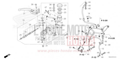MAITRE-CYLINDRE DE FREIN AVANT CYLINDRE CBR600R3R de 2024